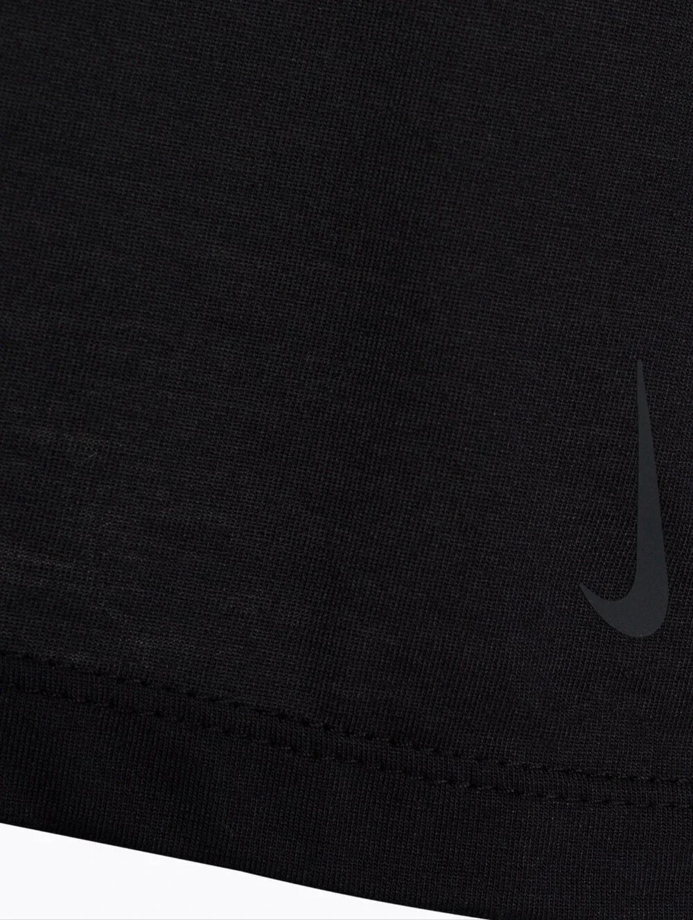 Nike Yoga Dri-FIT Short Sleeve Crew Neck Side Slit Hem Women's Black Tee MED 🖤